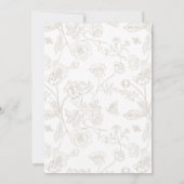 リージェンシーエラベージュクレストモノグラム結婚ズ 招待状 (裏面)