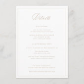 リージェンシーエラベージュ結婚ズ詳細 エンクロージャーカード (正面)