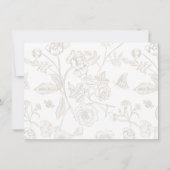 リージェンシーエラベージュ結婚フローラ詳細カード 招待状 (裏面)