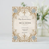 リージェンシーエラ花模様ブリジェルトンブライダルシャワーInvite 招待状 (スタンド正面)
