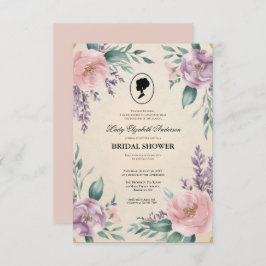 リージェンシーエラ花模様ブリジェルトンブライダルシャワーInvite 招待状