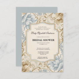 リージェンシーエラ花模様ブリジェルトンブライダルシャワーInvite 招待状