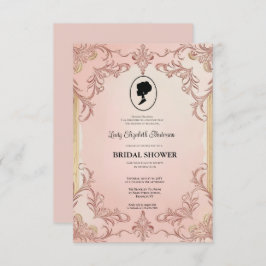 リージェンシーエラ花模様ブリジェルトンブライダルシャワーInvite 招待状
