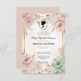 リージェンシーエラ花模様ブリジェルトンブライダルシャワーInvite 招待状