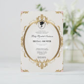 リージェンシーエラ花模様ブリジェルトンブライダルシャワーInvite 招待状 (スタンド正面)