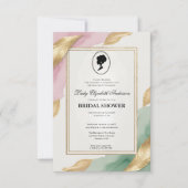 リージェンシーエラ花模様ブリジェルトンブライダルシャワーInvite 招待状 (正面)