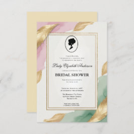 リージェンシーエラ花模様ブリジェルトンブライダルシャワーInvite 招待状