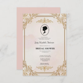 リージェンシーエラ花模様ブリジェルトンブライダルシャワーInvite 招待状