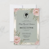 リージェンシーエラ花模様ブリジェルトンブライダルシャワーInvite 招待状 (正面)