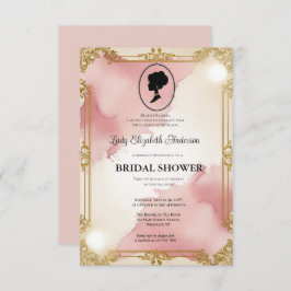 リージェンシーエラ花模様ブリジェルトンブライダルシャワーInvite 招待状
