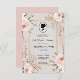 リージェンシーエラ花模様ブリジェルトンブライダルシャワーInvite 招待状