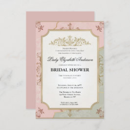 リージェンシーエラ花模様ブリジェルトンブライダルシャワーInvite 招待状