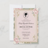 リージェンシーエラ花模様ブリジェルトンブライダルシャワーInvite 招待状 (正面)