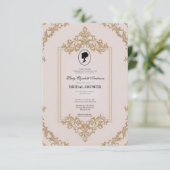リージェンシーエラ花模様ブリジェルトンブライダルシャワーInvite 招待状 (スタンド正面)