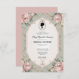 リージェンシーエラ花模様ブリジェルトンブライダルシャワーInvite 招待状