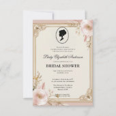 リージェンシーエラ花模様ブリジェルトンブライダルシャワーInvite 招待状 (正面)