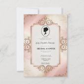 リージェンシーエラ花模様ブリジェルトンブライダルシャワーInvite 招待状 (正面)