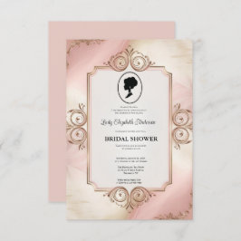 リージェンシーエラ花模様ブリジェルトンブライダルシャワーInvite 招待状