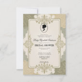 リージェンシーエラ花模様ブリジェルトンブライダルシャワーInvite 招待状 (正面)