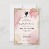 リージェンシーエラ花模様ブリジェルトンブライダルシャワーInvite 招待状 (正面)