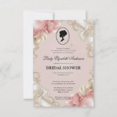 リージェンシーエラ花模様ブリジェルトンブライダルシャワーInvite 招待状 (正面)