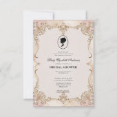 リージェンシーエラ花模様ブリジェルトンブライダルシャワーInvite 招待状 (正面)