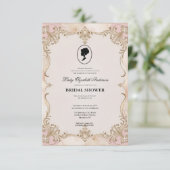 リージェンシーエラ花模様ブリジェルトンブライダルシャワーInvite 招待状 (スタンド正面)