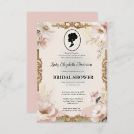 リージェンシーエラ花模様ブリジェルトンブライダルシャワーInvite 招待状