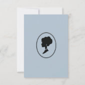 リージェンシーエラ花模様ブリジガートンブライダルシャワー 招待状 (裏面)