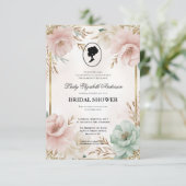 リージェンシーエラ花模様ブリジガートンブライダルシャワー 招待状 (スタンド正面)