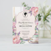 リージェンシーエラ花模様ブリジガートンブライダルシャワー 招待状 (スタンド正面)