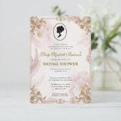 リージェンシーエラ花模様ブリジガートンブライダルシャワー 招待状 (スタンド正面)