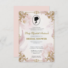 リージェンシーエラ花模様ブリジガートンブライダルシャワー 招待状