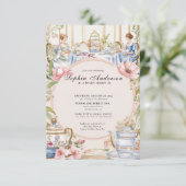 リージェンシーエラ花模様ブリジガートンブライダルシャワー 招待状 (スタンド正面)