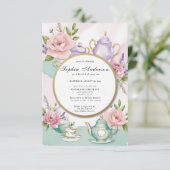 リージェンシーエラ花模様ブリジガートンブライダルシャワー 招待状 (スタンド正面)