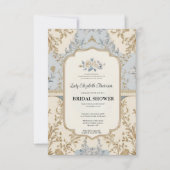 リージェンシーエラ金ゴールドブリジェルトンブライダルシャワーInvite 招待状 (正面)