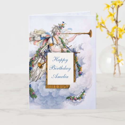 リージェンシーカスタム誕生日グリーティングカード カード (黄色い花)