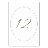 リージェンシークラシックグリーン結婚カメオ テーブルナンバー (裏面)