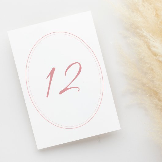 リージェンシークラシックピンクカメオ結婚ズ テーブルナンバー