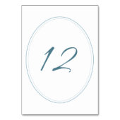 リージェンシークラシックブルー結婚カメオ テーブルナンバー (正面)