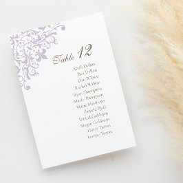 リージェンシーパープル（紋章の）フラ・ダ・リパタ結婚ーン テーブルナンバー