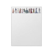 リージェンシーヒストリカルファッションアート – 大きなメモ帳#2 ノートパッド (回転)