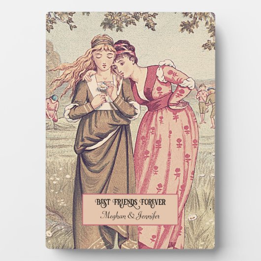 リージェンシービクトリアンベスティーズパーソナライズされたフレンズ フォトプラーク (正面)