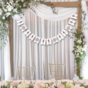 リージェンシーピンクカメオスバラ バンティングフラッグ