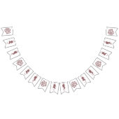 リージェンシーピンクカメオスバラ バンティングフラッグ (全)