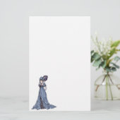 リージェンシーファッションステーショナリ – レディ#3 便箋 (スタンド正面)