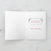 リージェンシーファッションプレートクリスマスホリデーカード シーズンカード (内部)