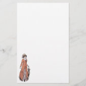 リージェンシーファッション文房具 – レディ#2 便箋 (正面)