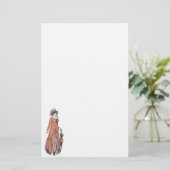 リージェンシーファッション文房具 – レディ#2 便箋 (スタンド正面)