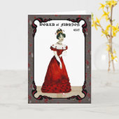 リージェンシーファッション1825グリーティングカード カード (黄色い花)